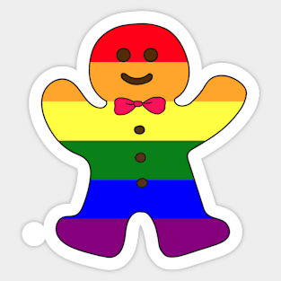 Christmas gay pride celebration Sticker